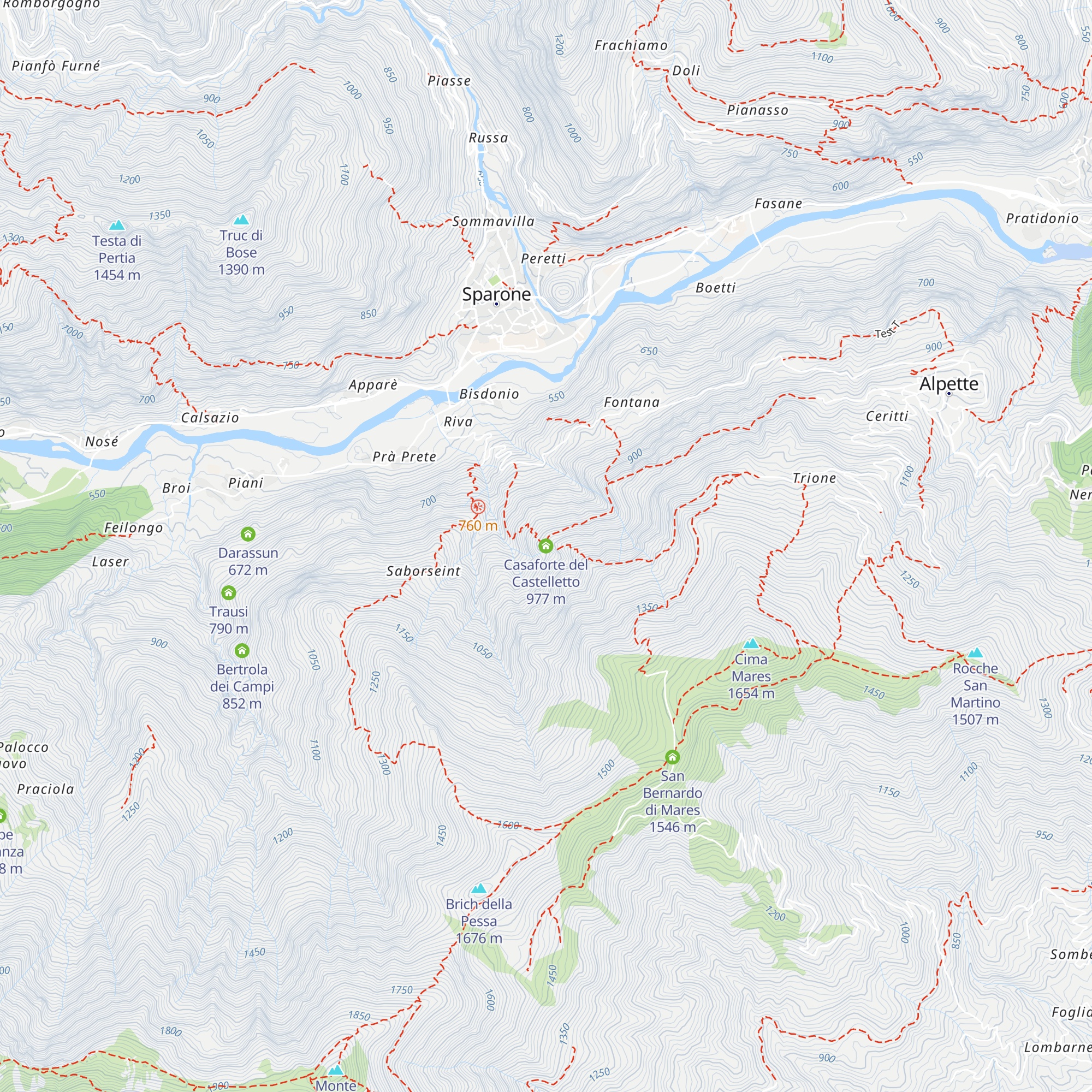 Casaforte del Castelletto map