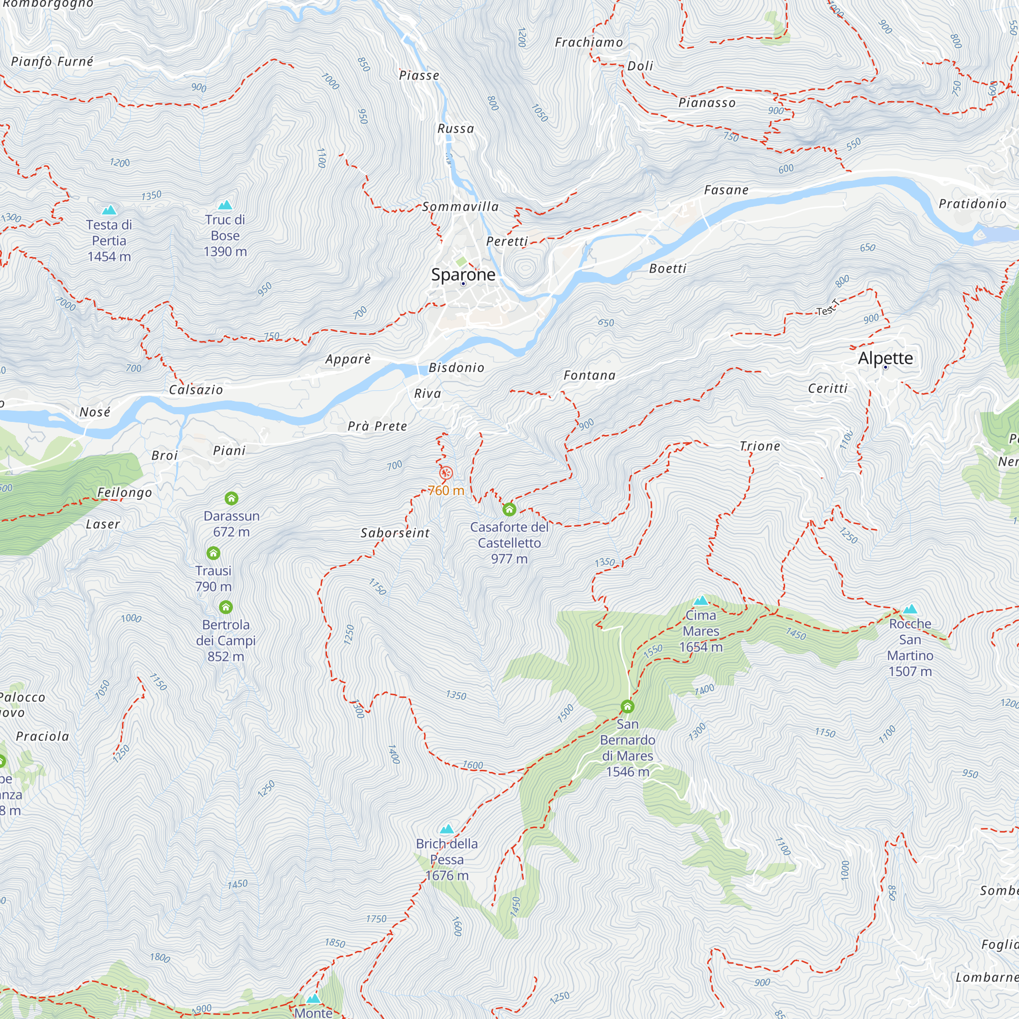 Casaforte del Castelletto map