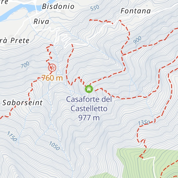 Map of Casaforte del Castelletto