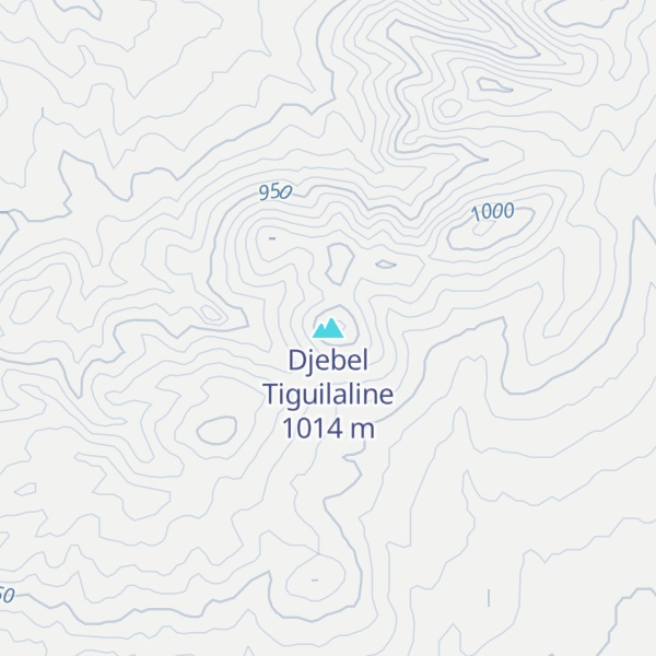 Map of Djebel Tiguilaline