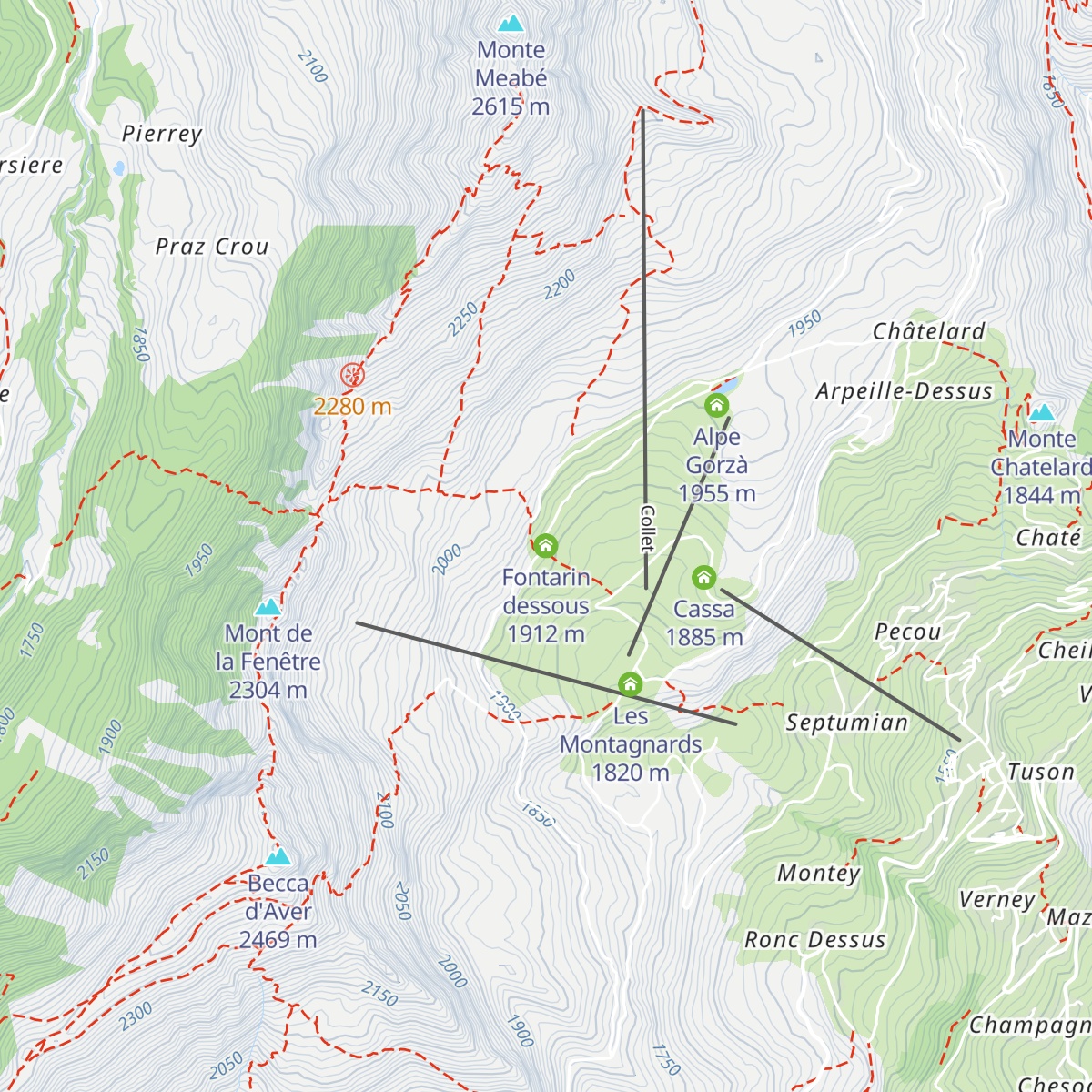 Fontarin dessous map