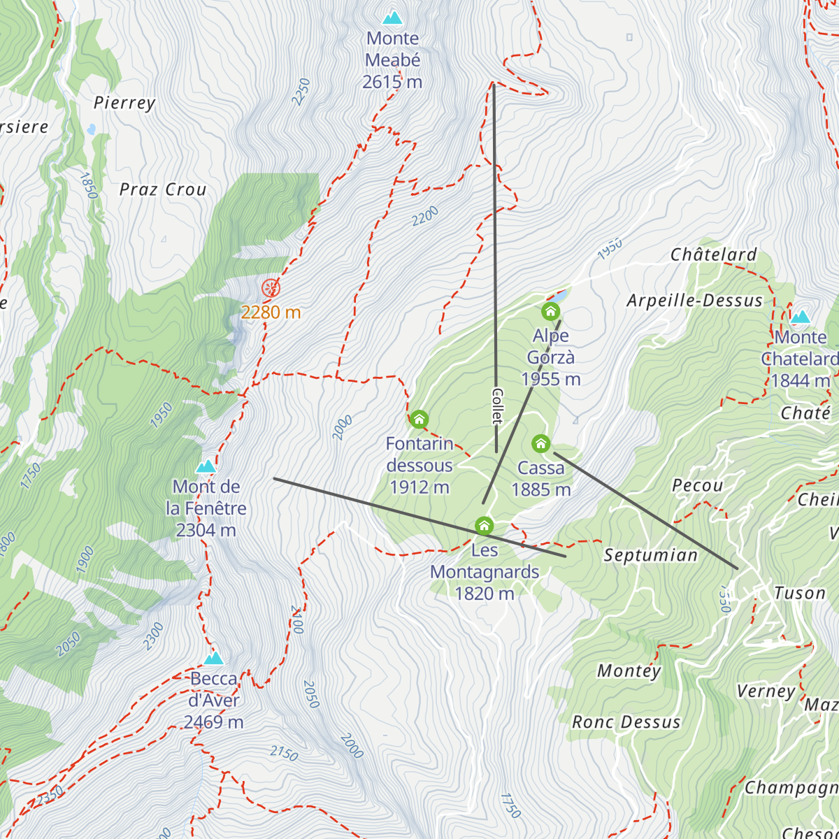 Fontarin dessous map