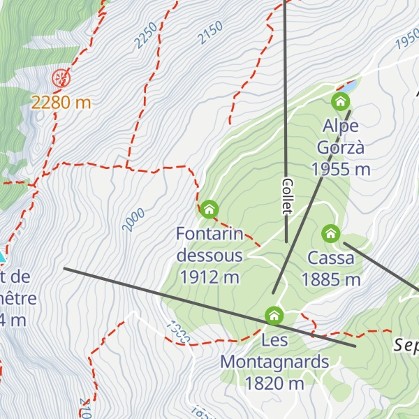 Map of Fontarin dessous