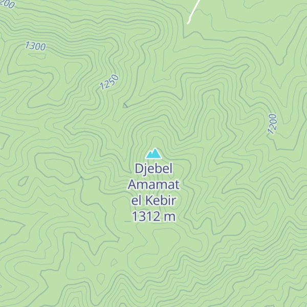 Map of Djebel Amamat el Kebir