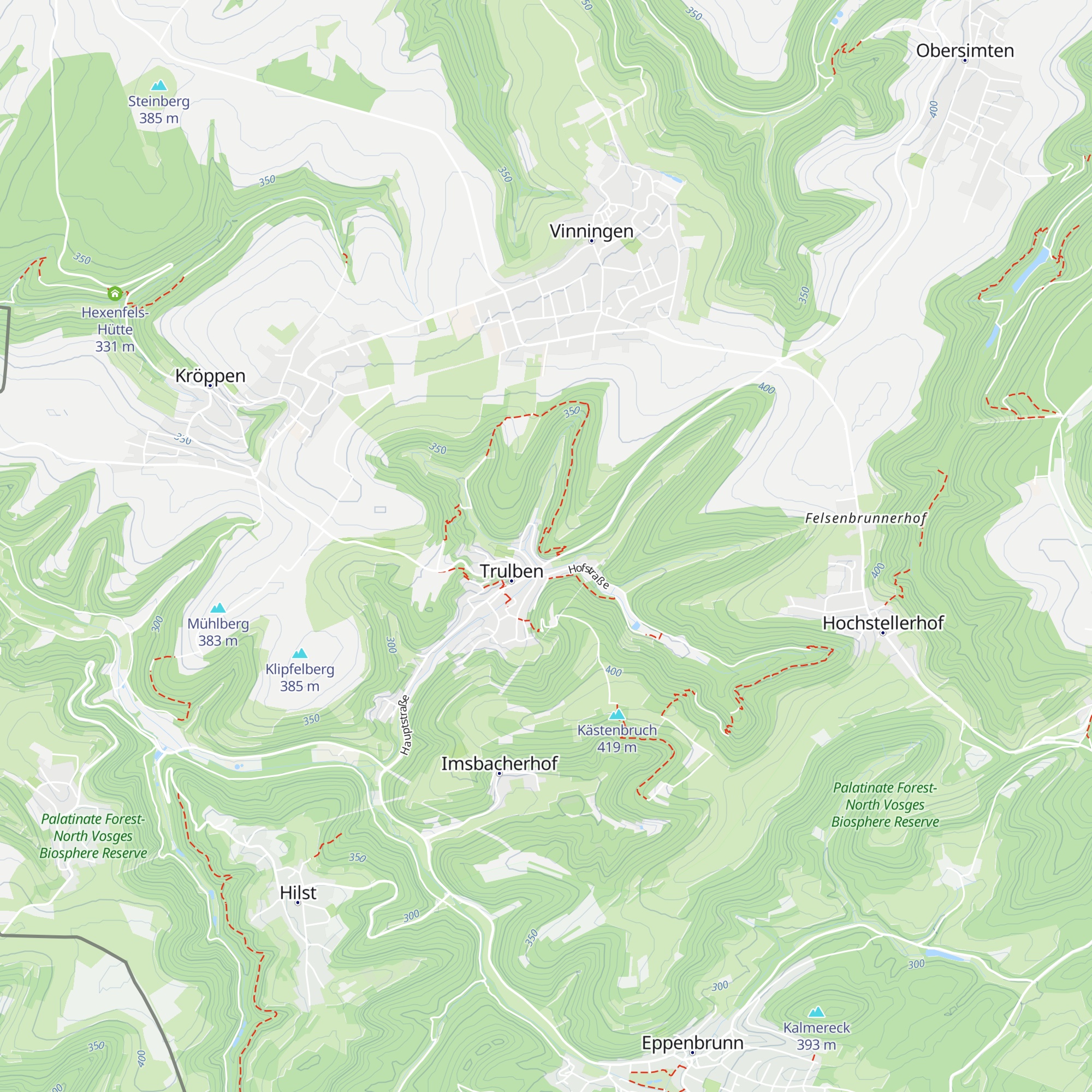 Schutzhütte Krappenfelsen map