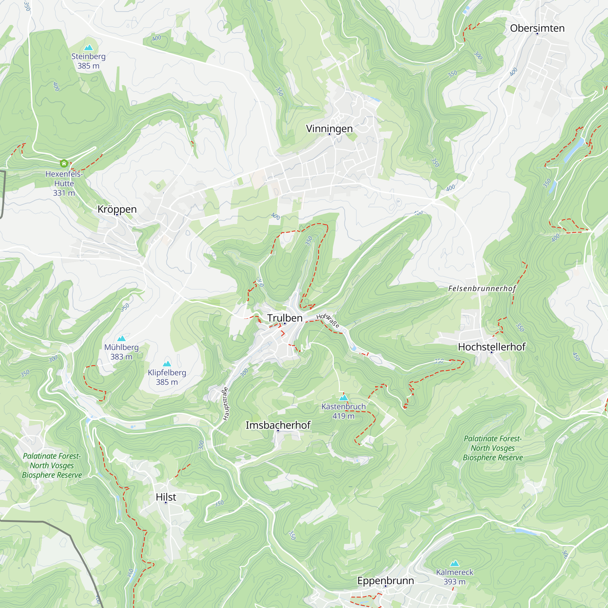 Schutzhütte Krappenfelsen map