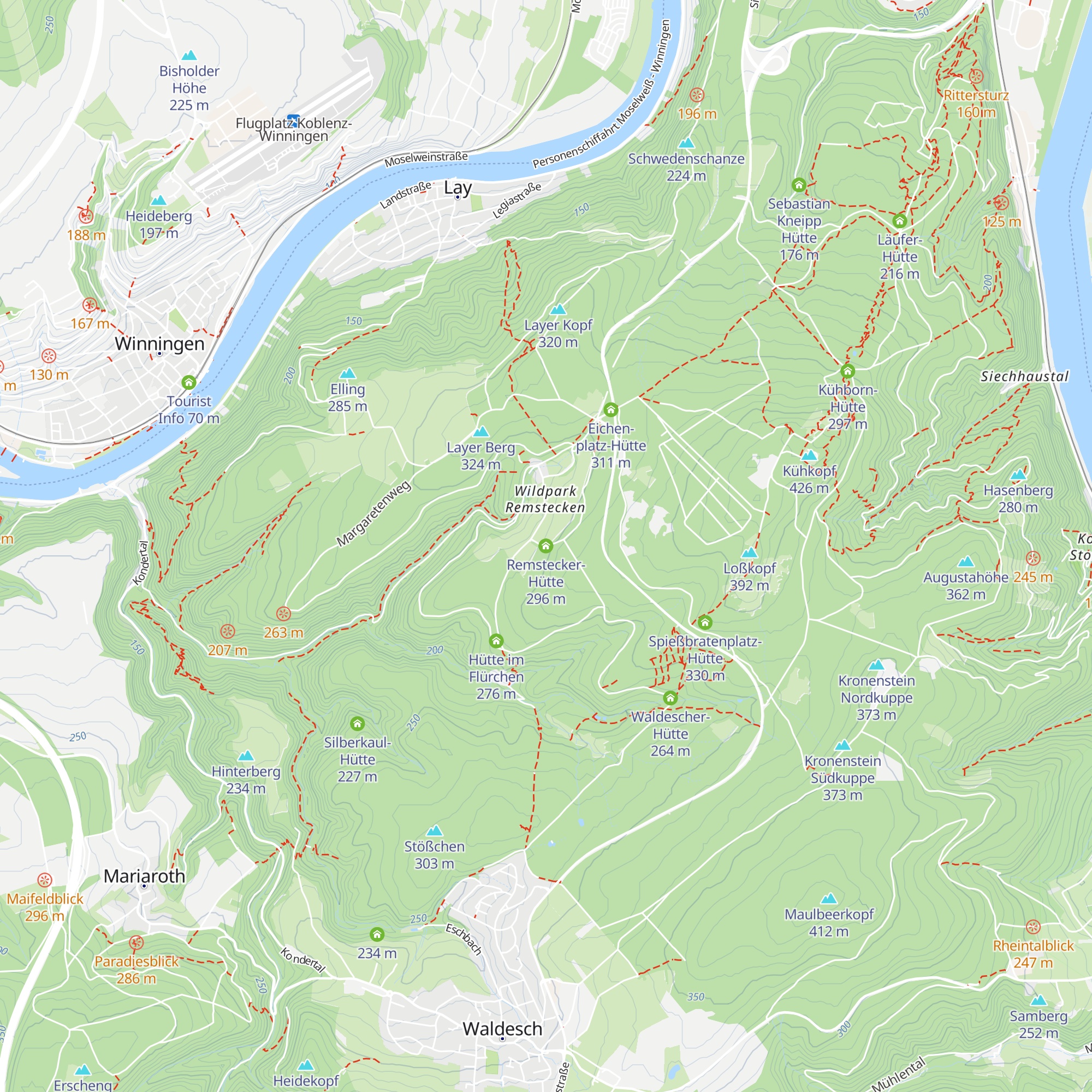 Remstecker-Hütte map