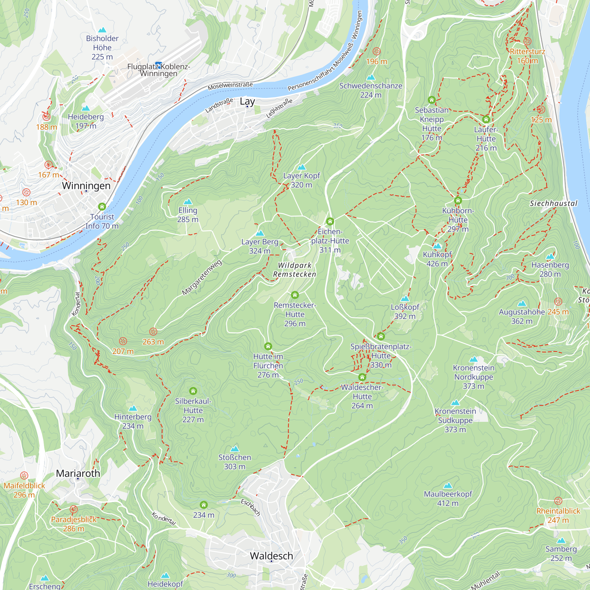 Remstecker-Hütte map