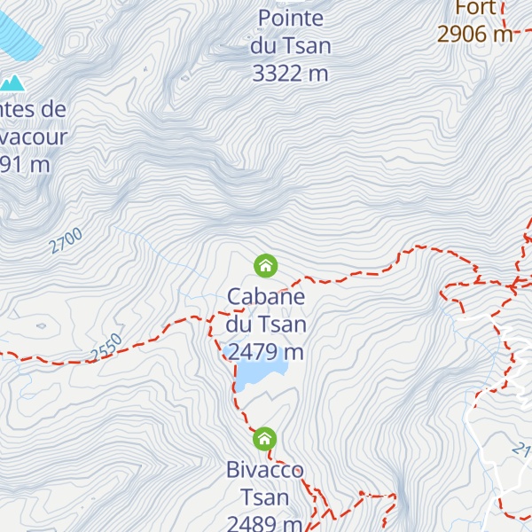 Map of Cabane du Tsan