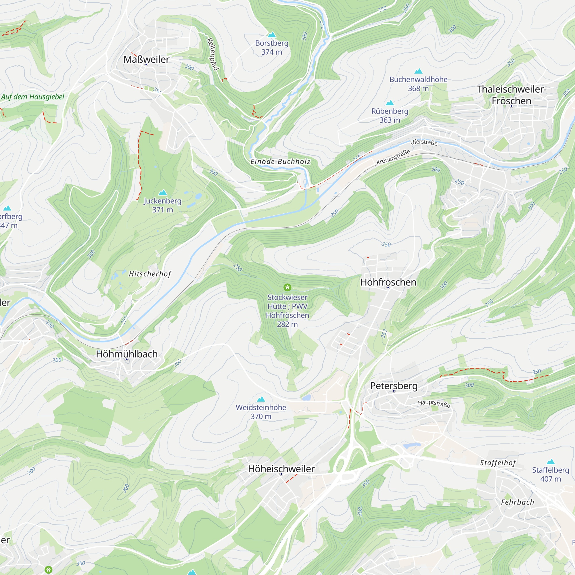 Stockwieser Hütte ; PWV Höhfröschen map