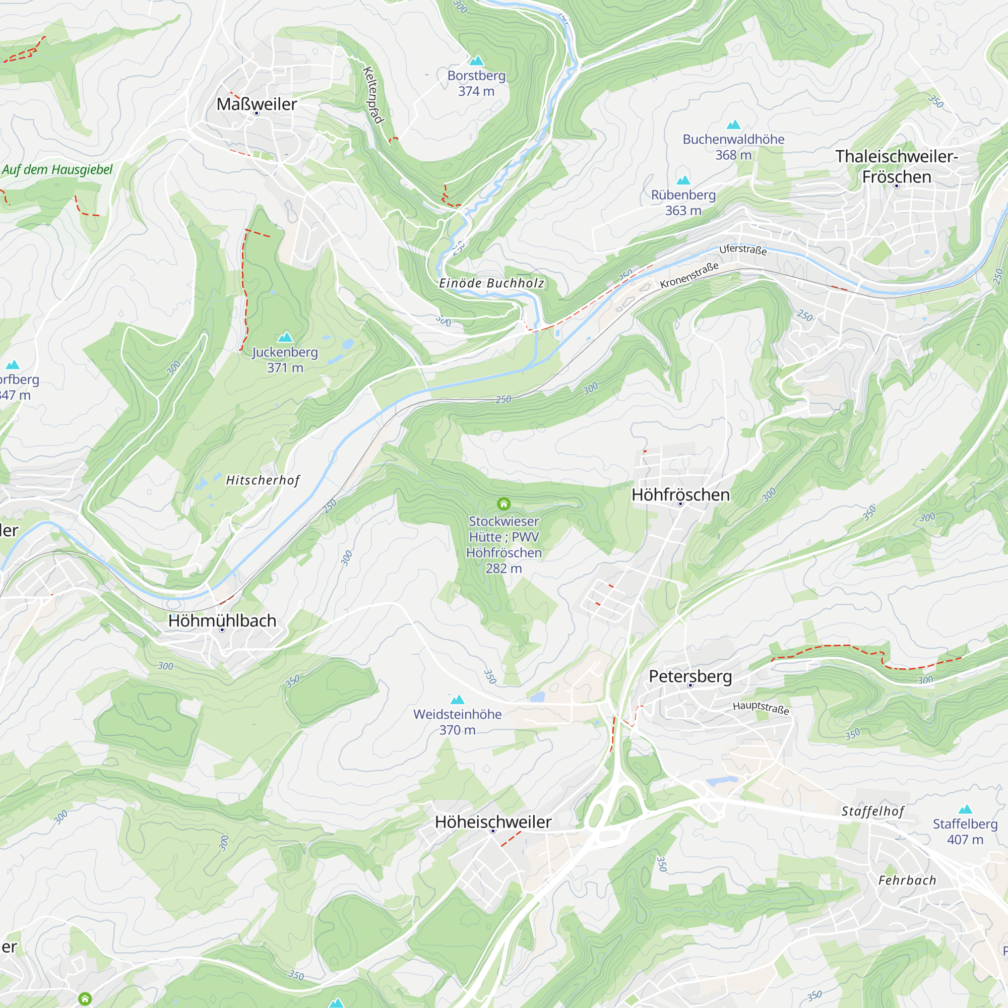 Stockwieser Hütte ; PWV Höhfröschen map
