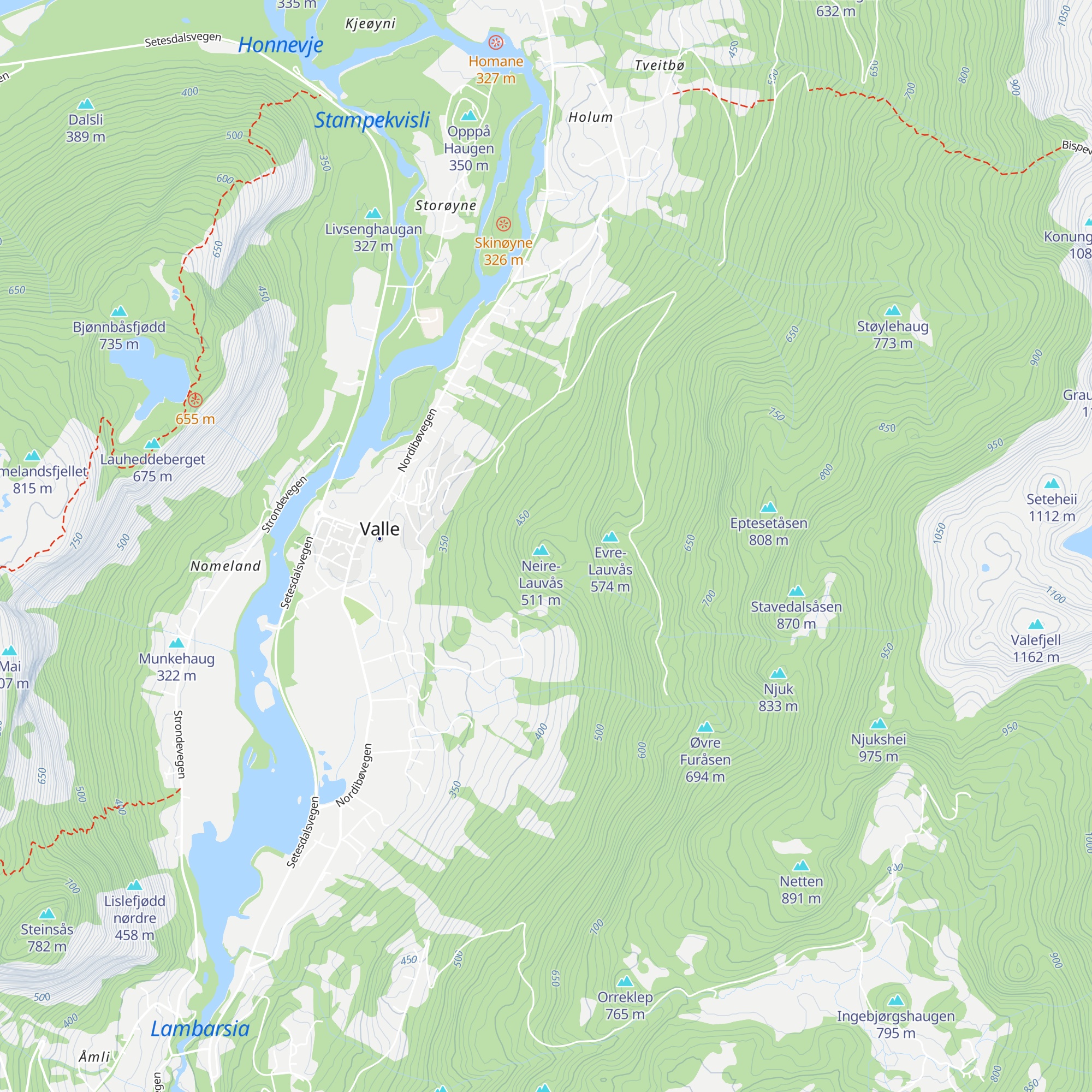 Dagsturhytte map