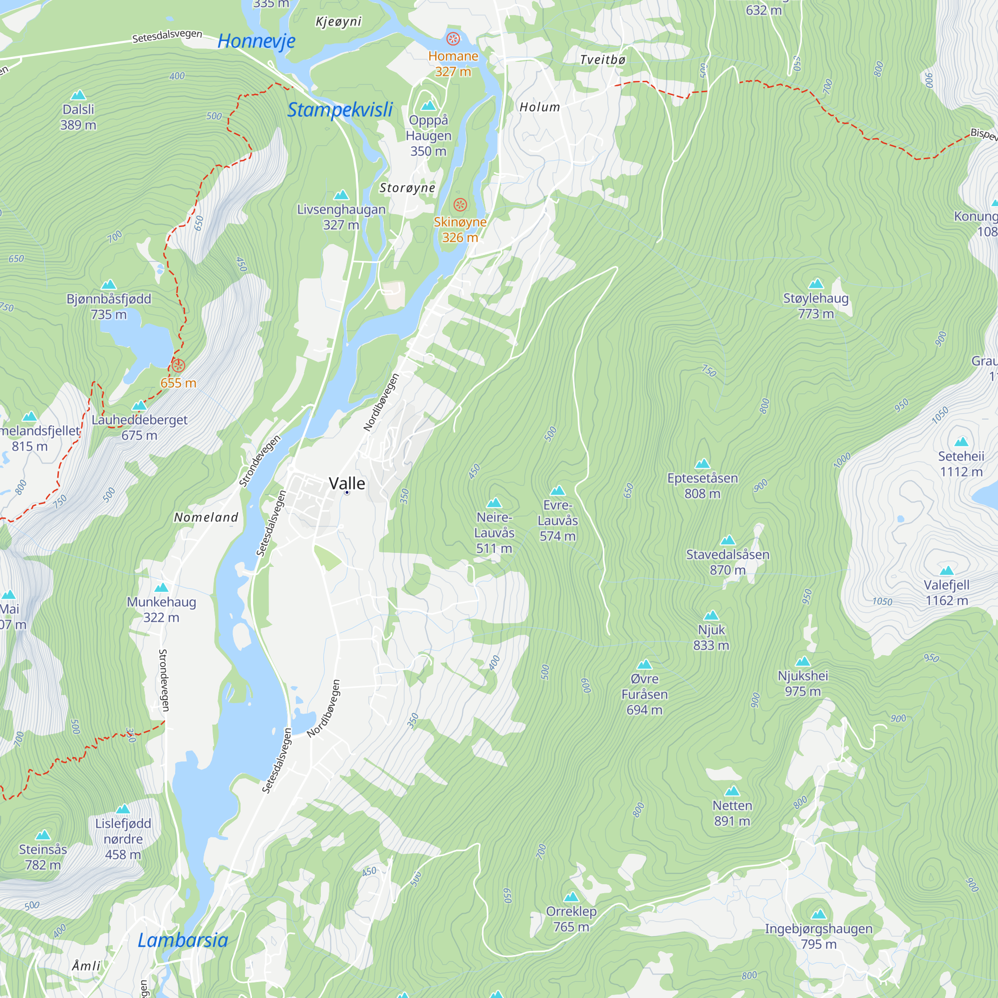 Dagsturhytte map