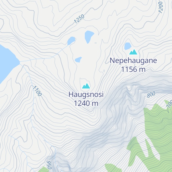 Map of Haugsnosi