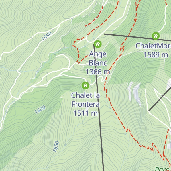 Map of Chalet la Frontera