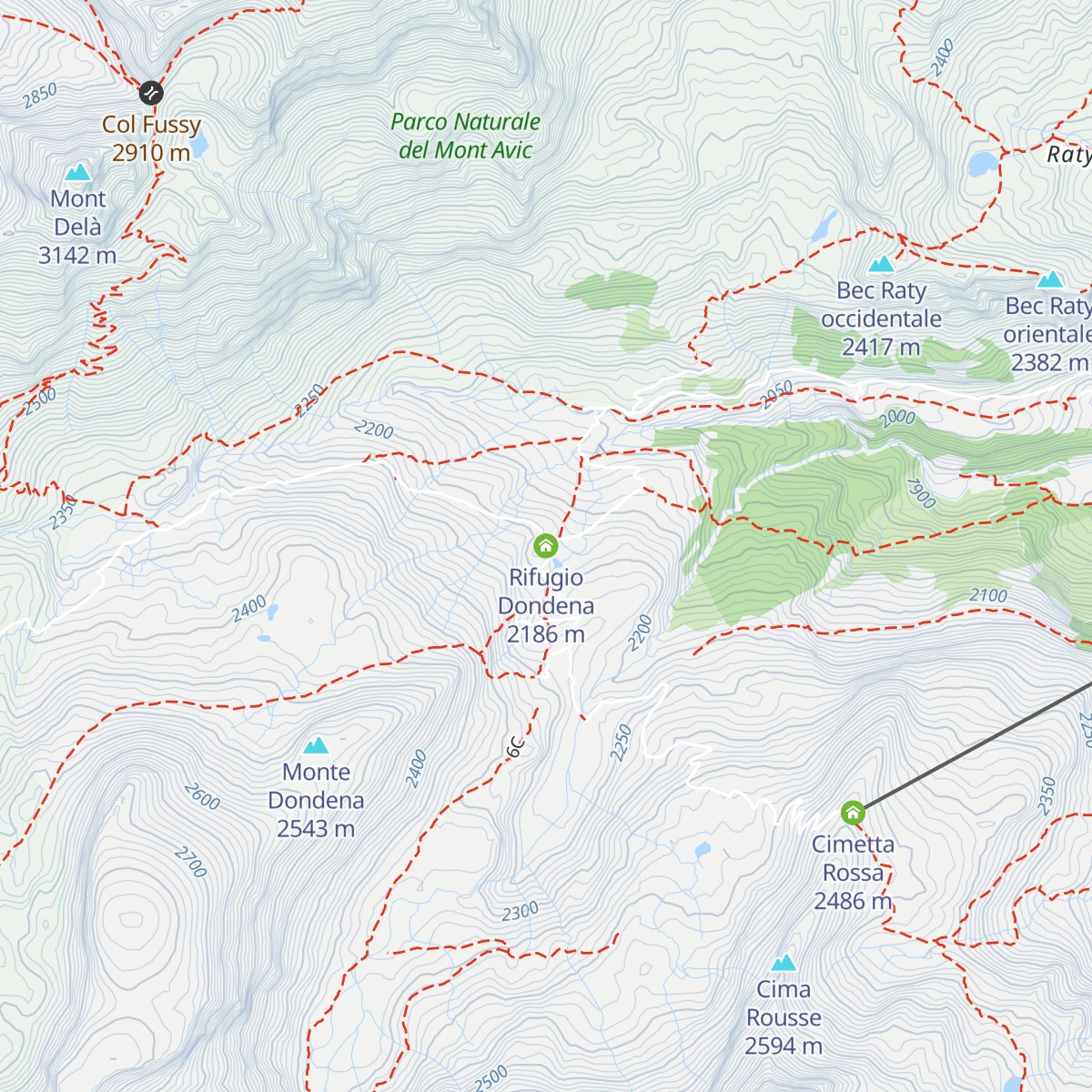 Rifugio Dondena map