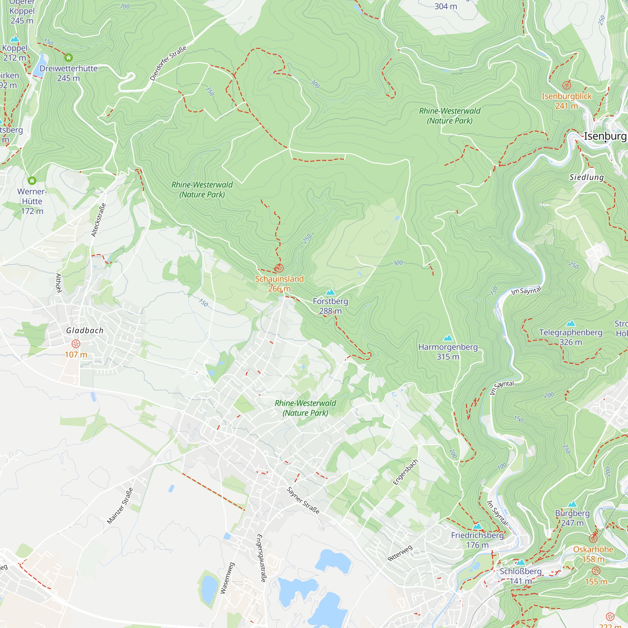 Hütte am Vogelpfad map