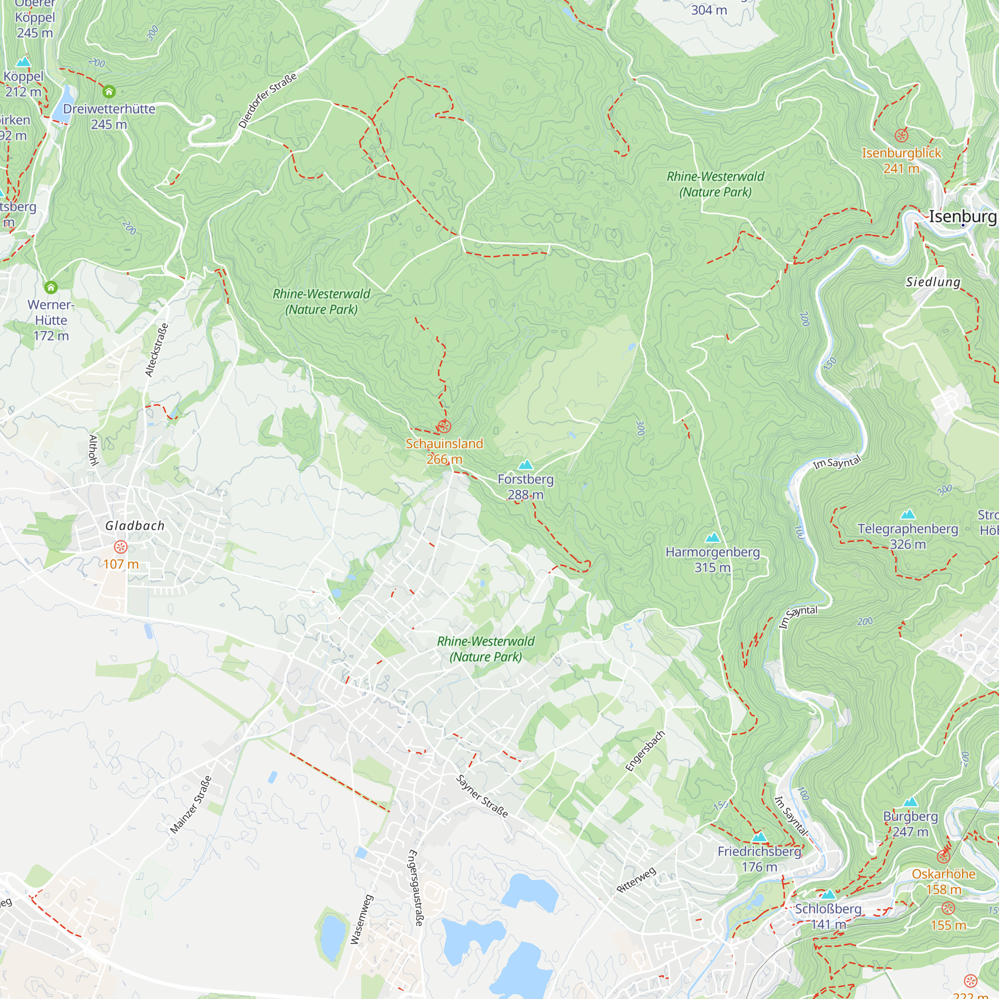 Hütte am Vogelpfad map