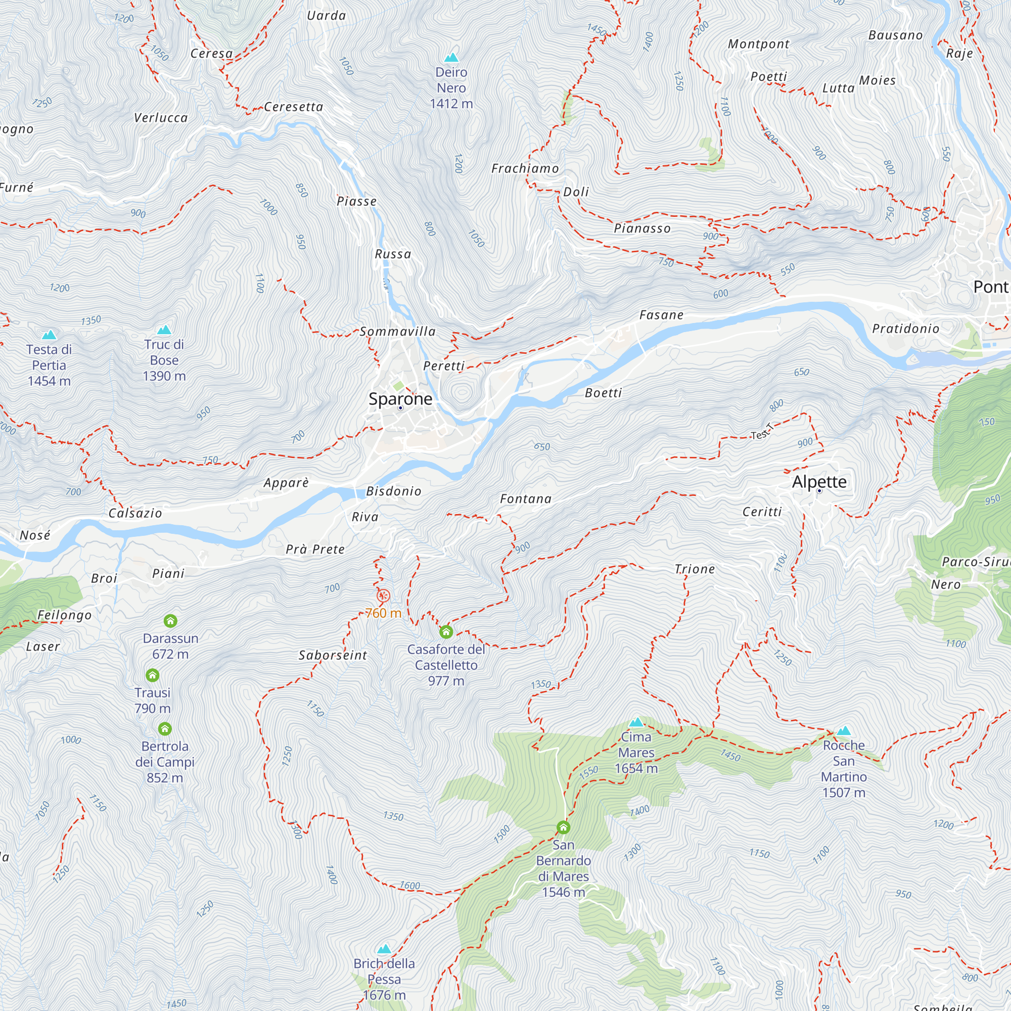 Casaforte di Onsino map