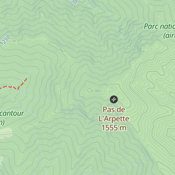 Map of L'Arpette