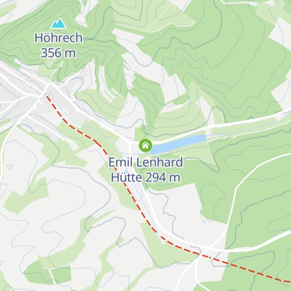 Map of Emil Lenhard Hütte