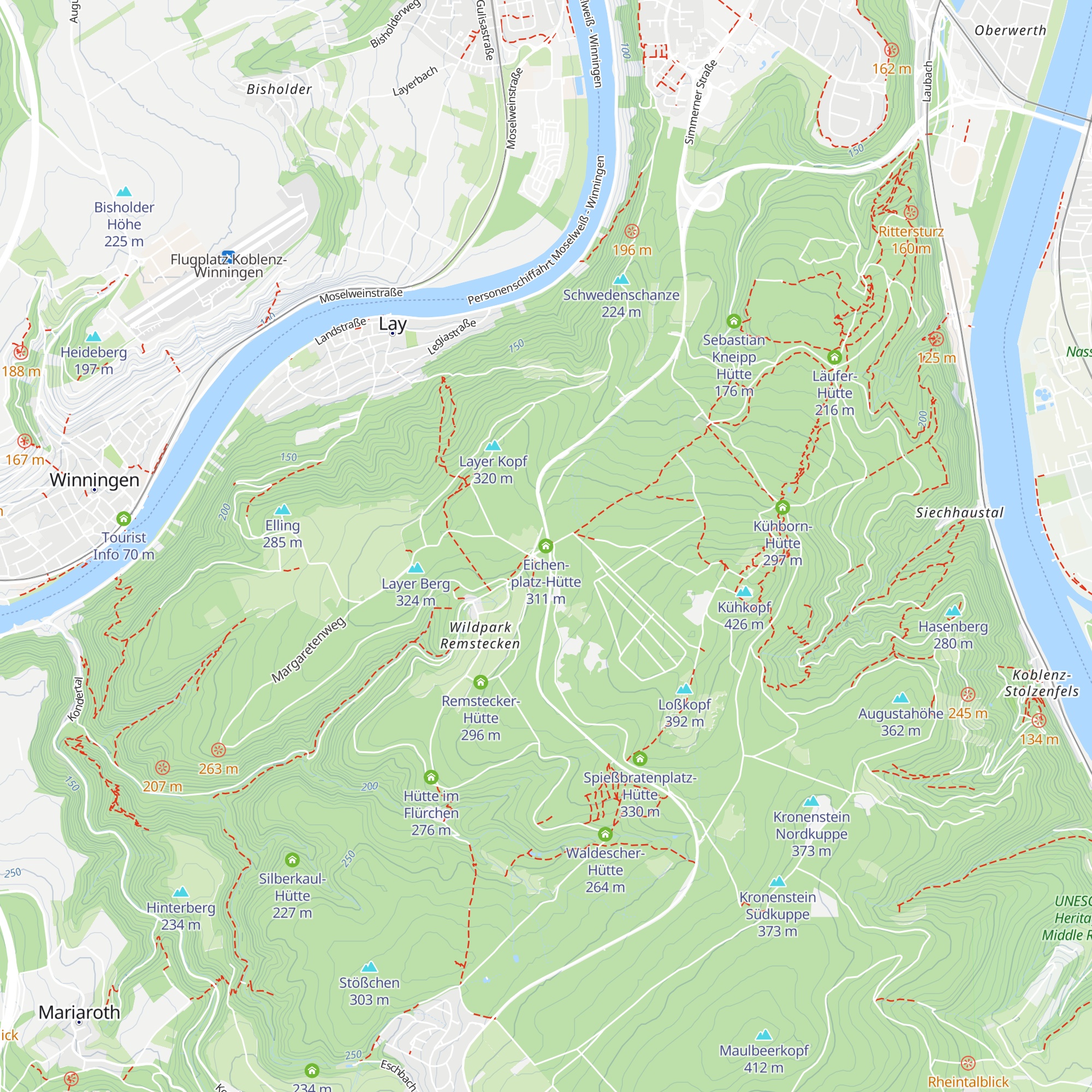 Eichen-platz-Hütte map