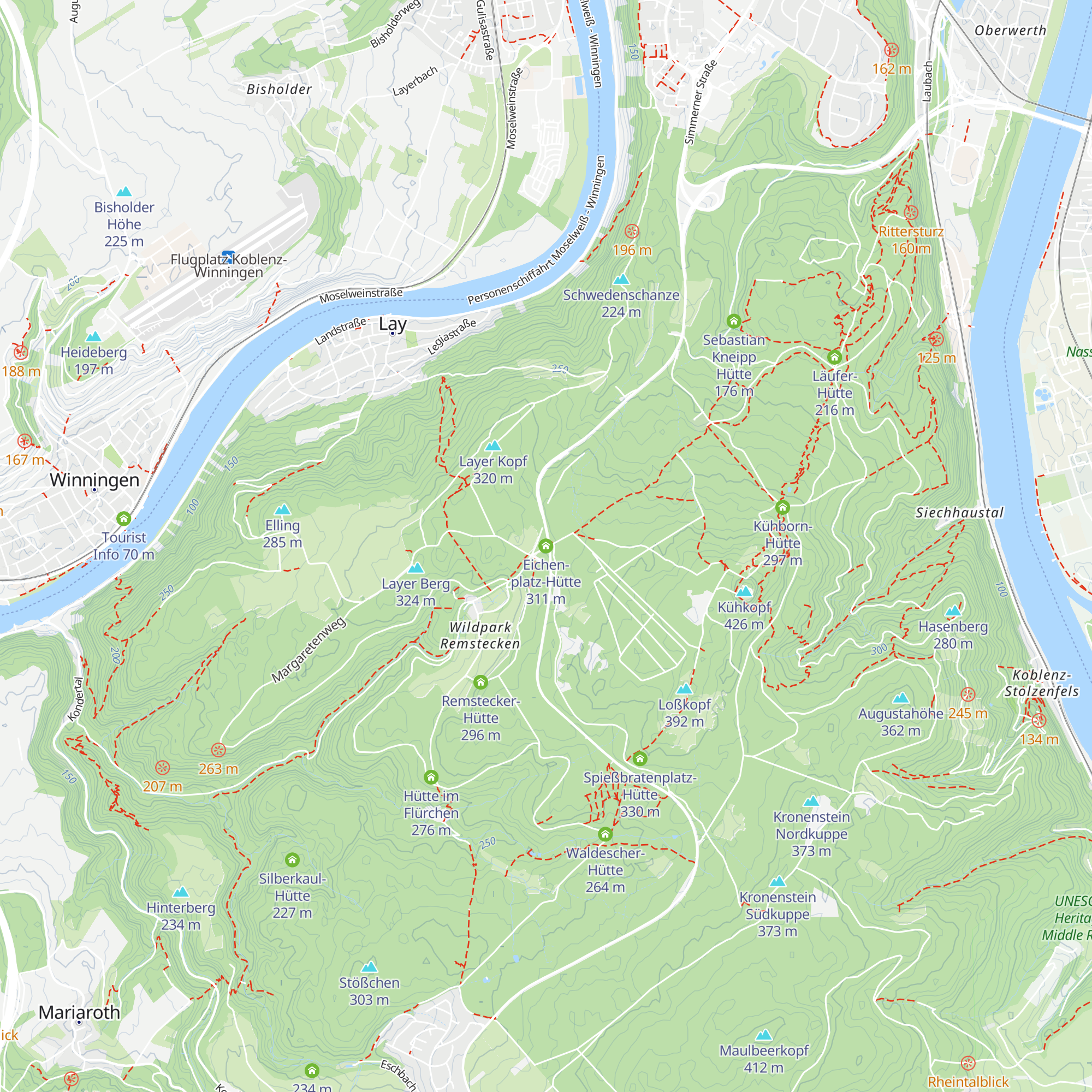 Eichen-platz-Hütte map