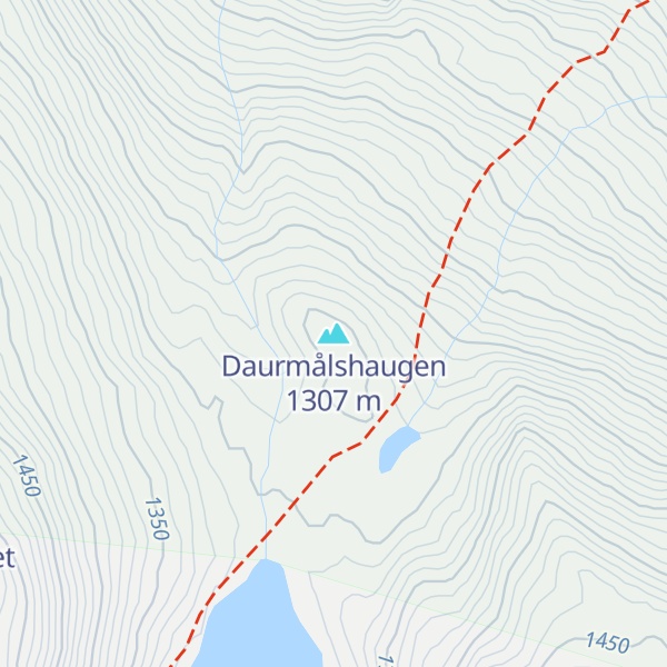 Map of Daurmålshaugen