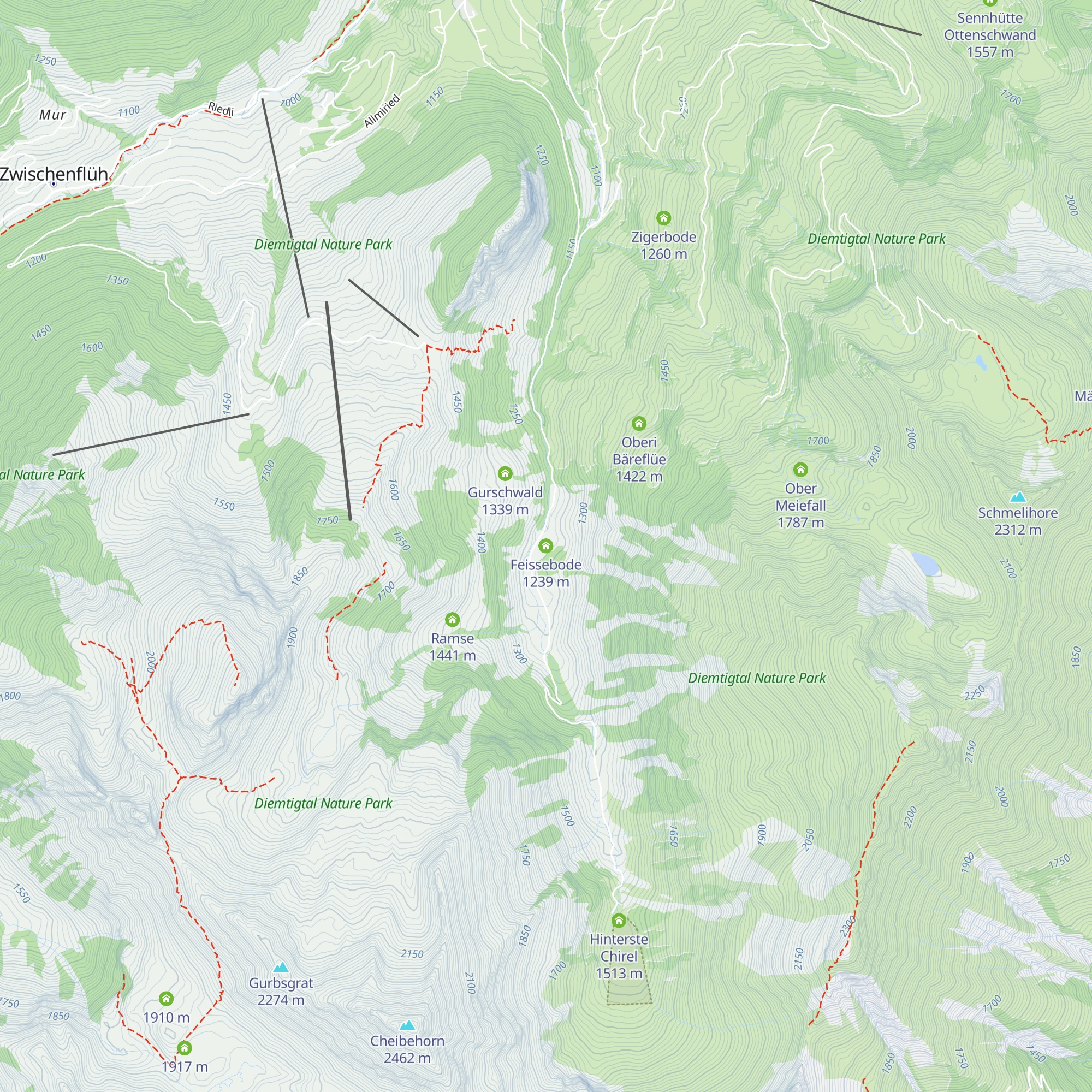 Feissebode map