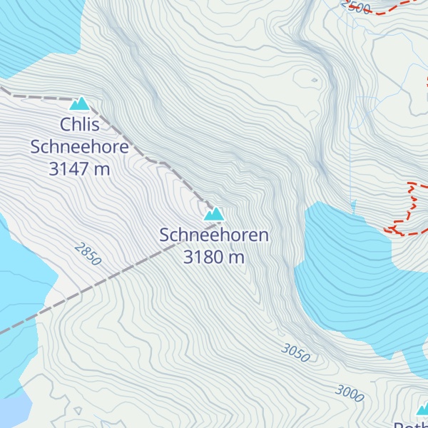 Map of Schneehoren