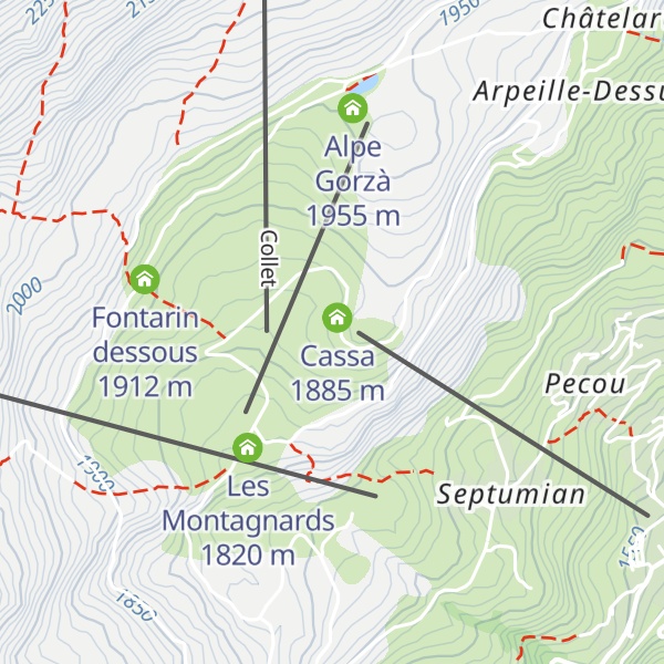 Map of Scuola Sci Torgnon - Chantornè