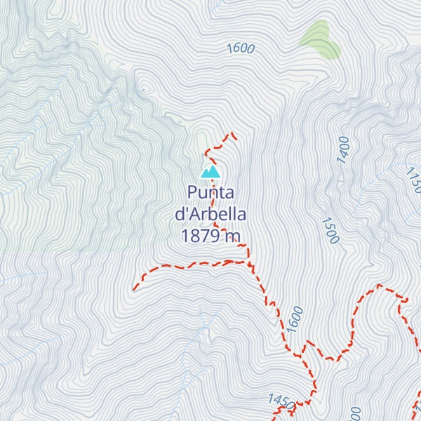Map of Anticima Punta d'Arbella