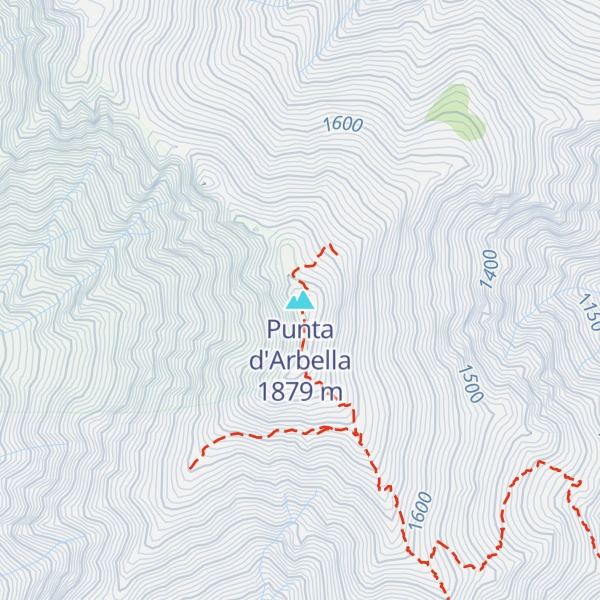 Map of Punta d'Arbella