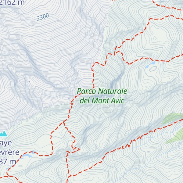 Map of Mont Avic