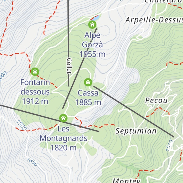 Map of La Montanara