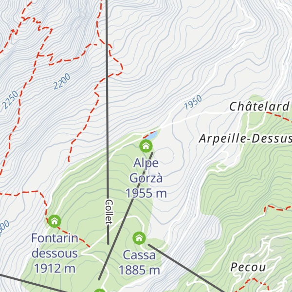 Map of Alpe Gorzà