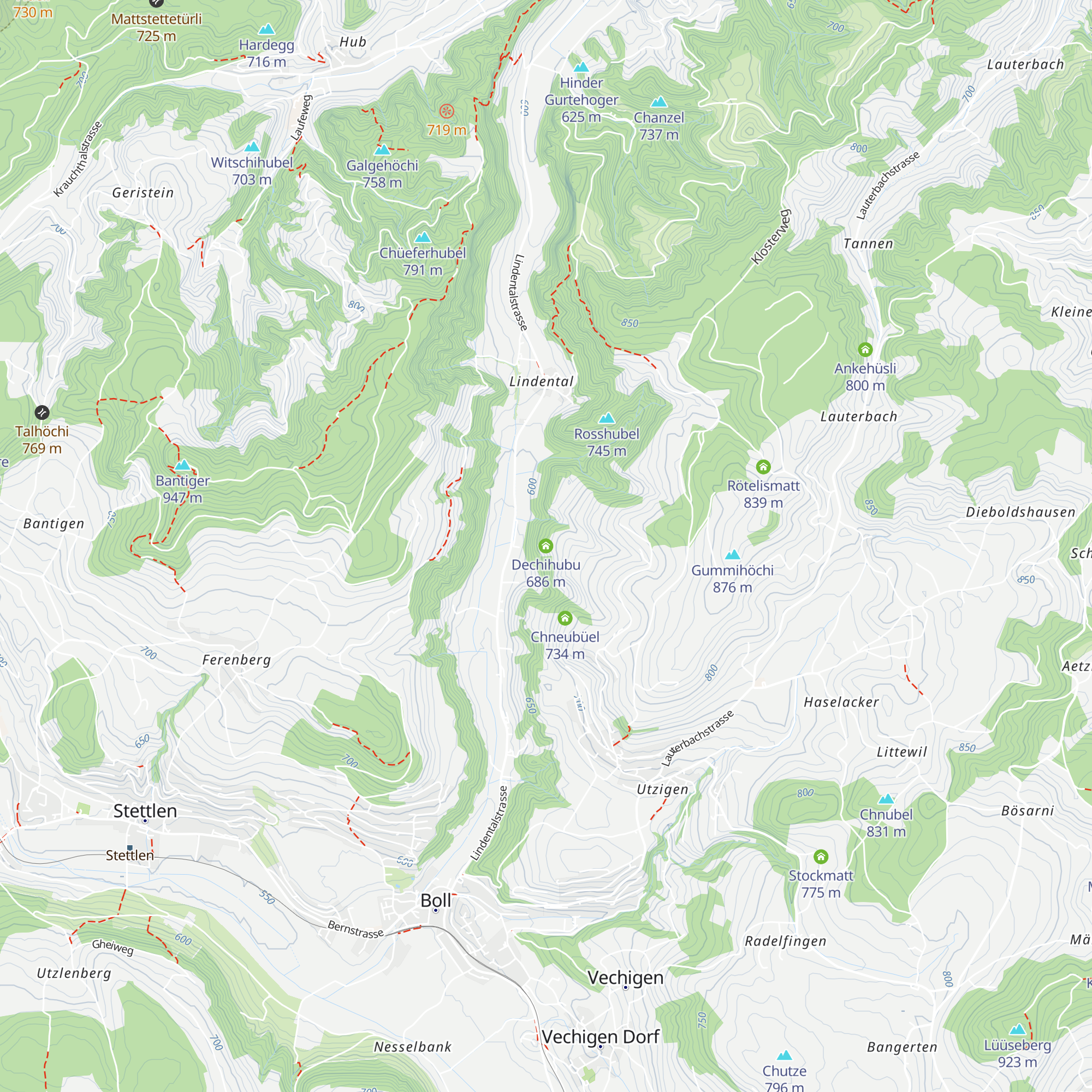 Dechihubu map