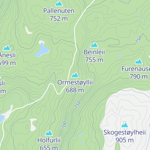 Map of Ormestøyllii