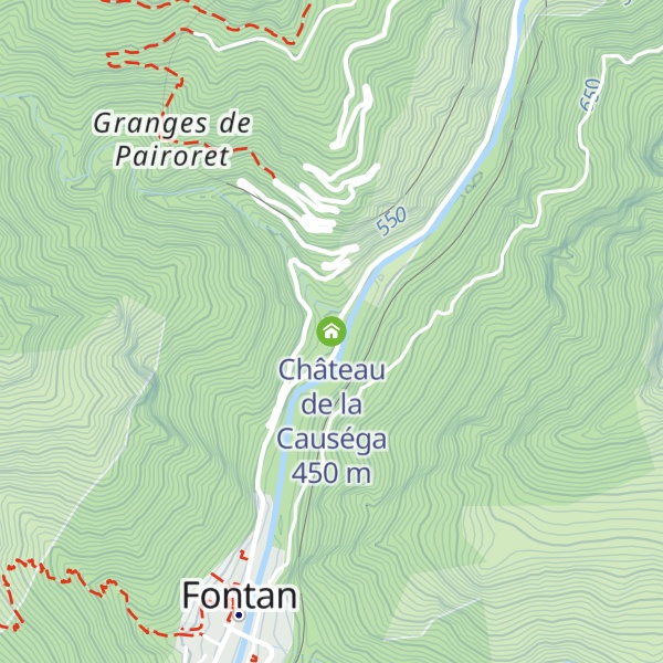 Map of Château de la Causéga