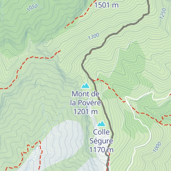 Map of Mont de la Povére