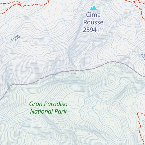 Map of Bec Pragelas