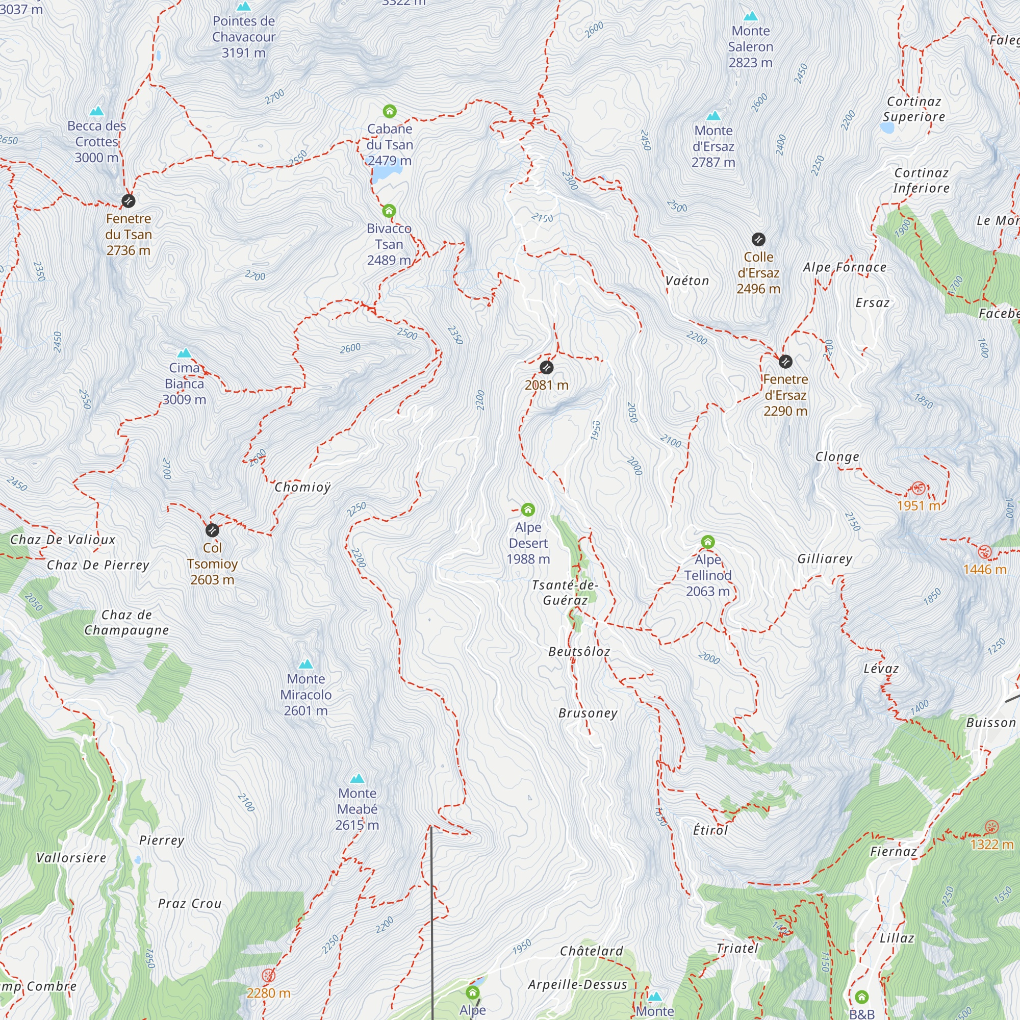 Chapelle de Notre Dame d'Oropa à Fossemagne - Cappella di Notre Dame d'Oropa di Fossemagne map