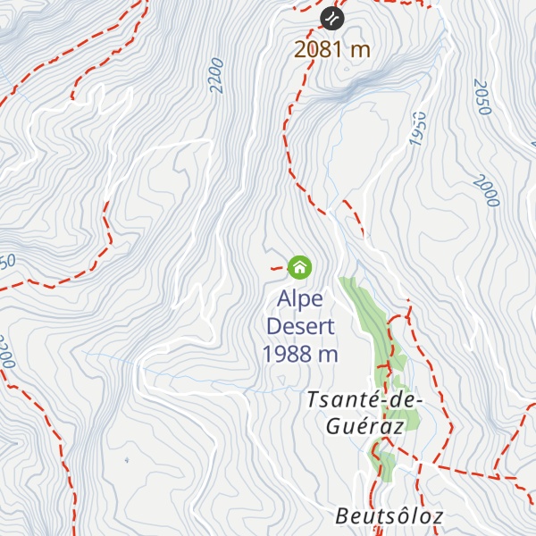 Map of Chapelle de Notre Dame d'Oropa à Fossemagne - Cappella di Notre Dame d'Oropa di Fossemagne