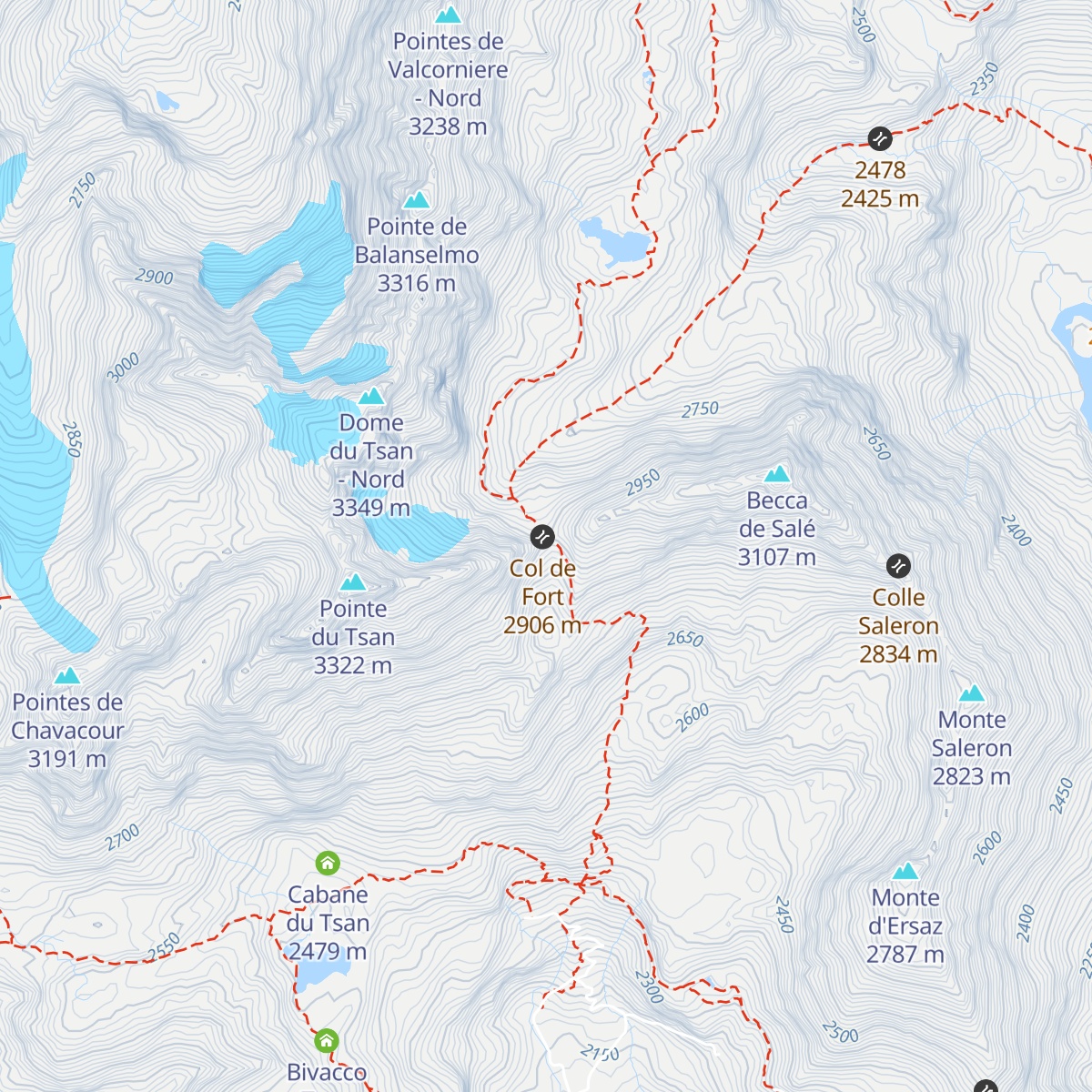 Bivacco Rivolta map