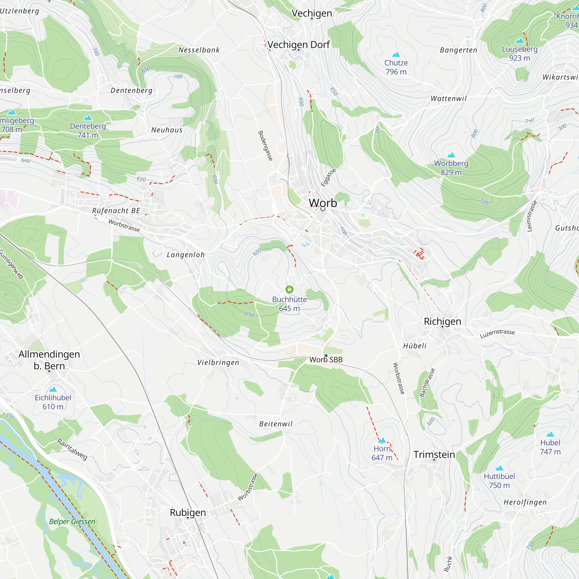 Buchhütte map