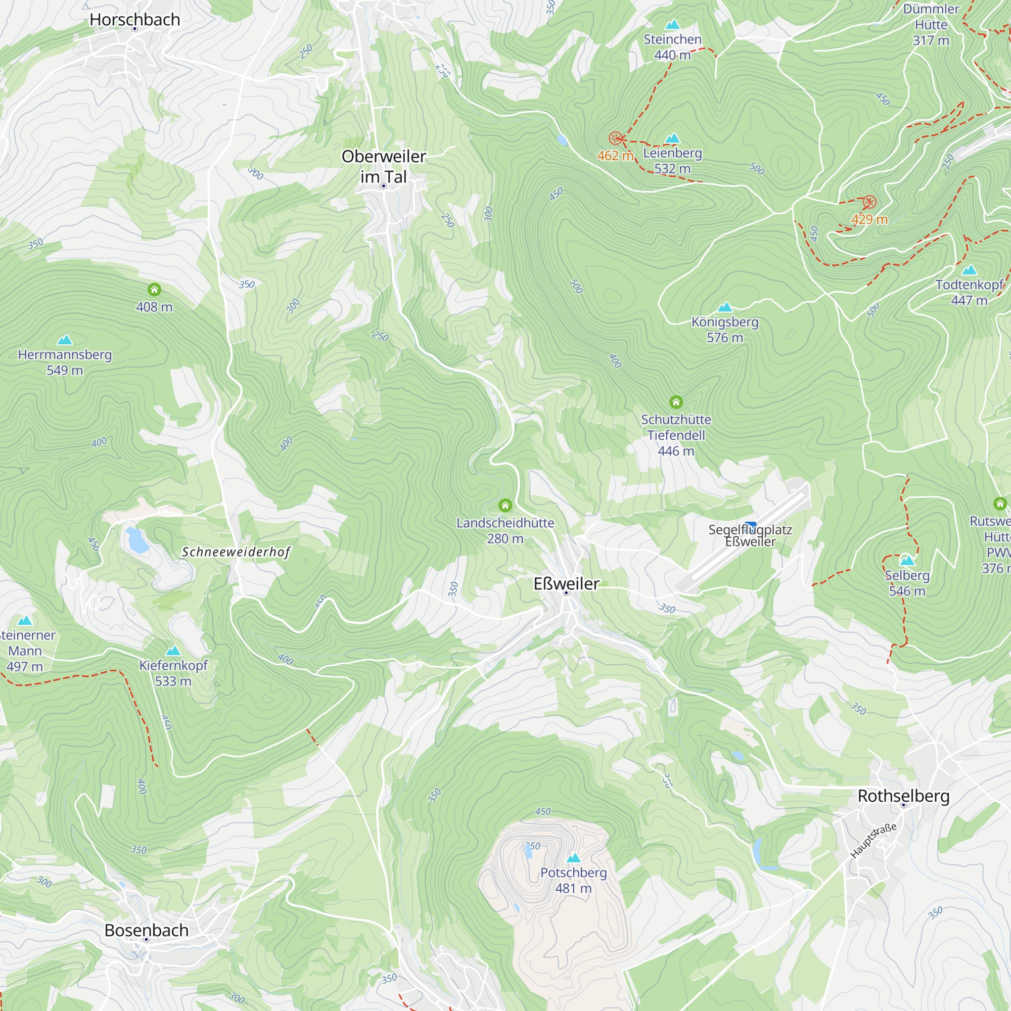 Landscheidhütte map