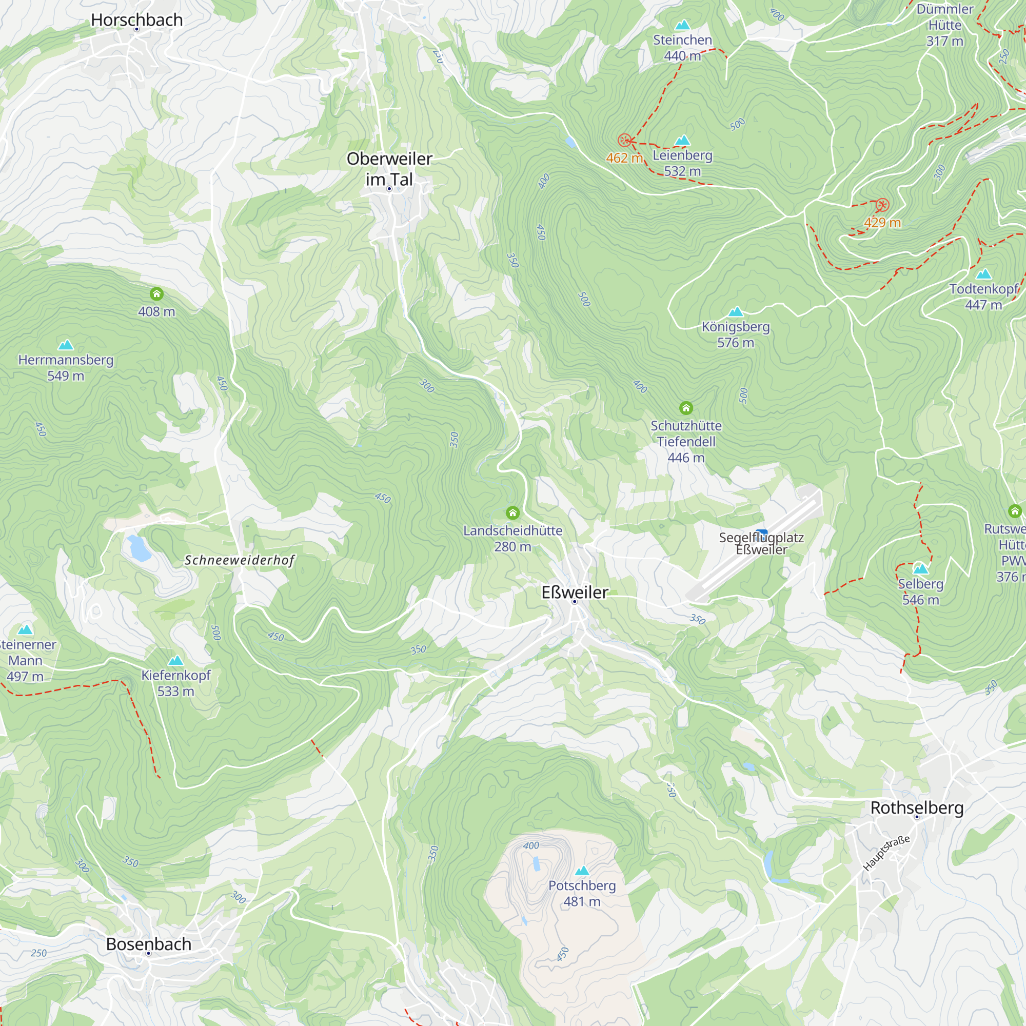 Landscheidhütte map