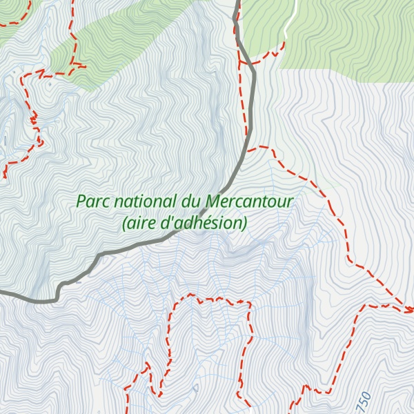 Map of Mont Colombin / Monte Colombin