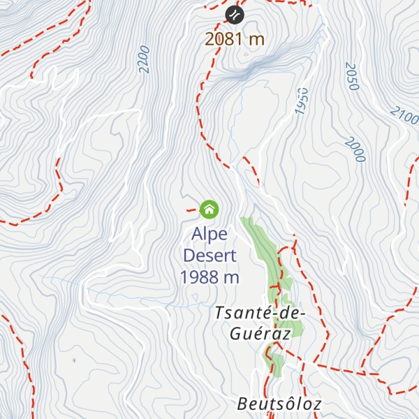Map of Alpe Desert