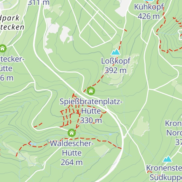 Map of Spießbratenplatz-Hütte